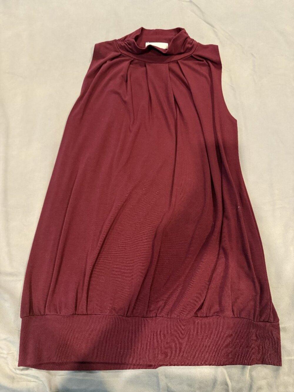 Burgundy Sleeveless Tank